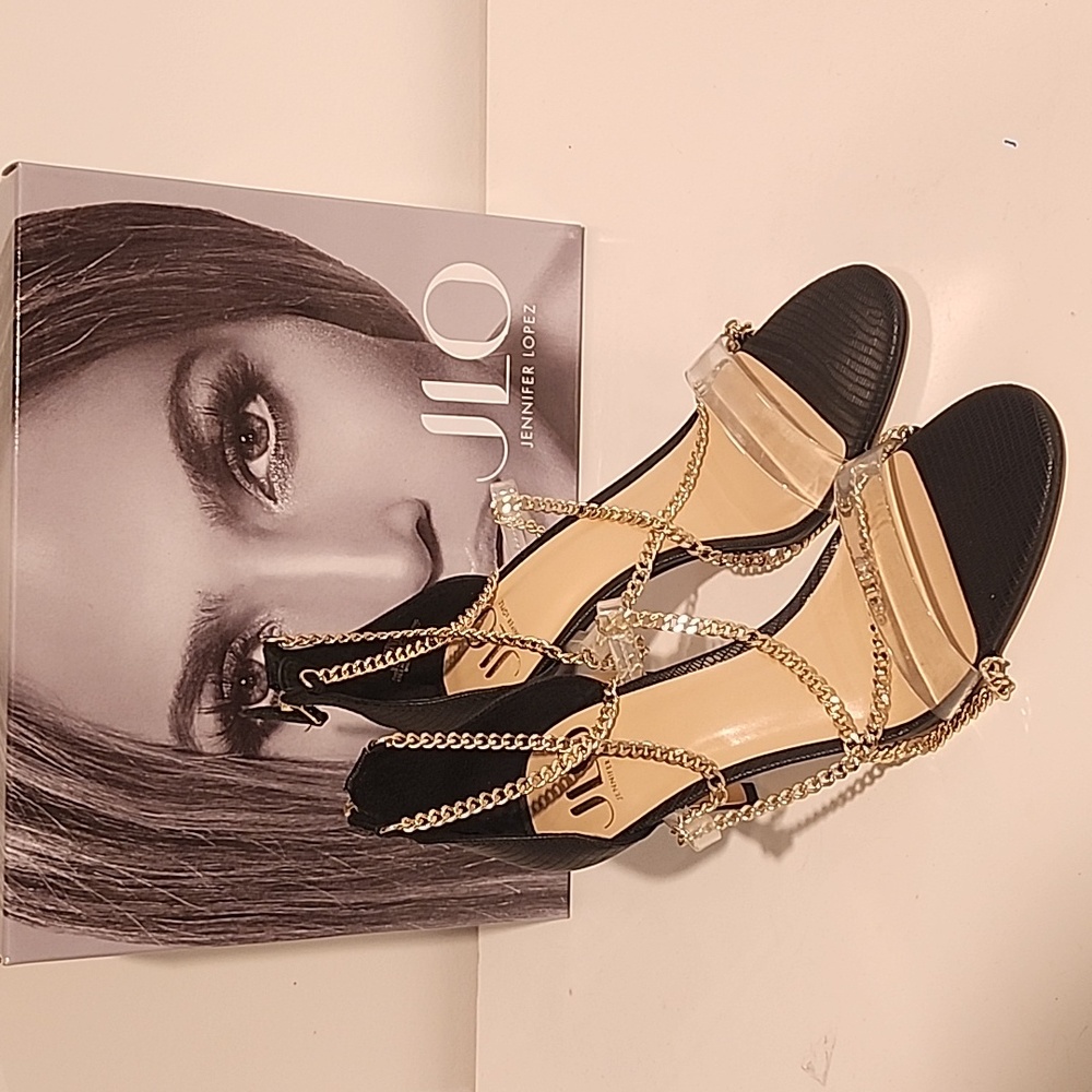 JLO chain heels